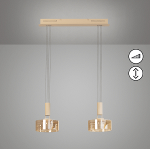 Pendelleuchte-Lavin-2x-LED-9-W-Marken-LED-sandfarben-Glas-amberfarben-61150-2