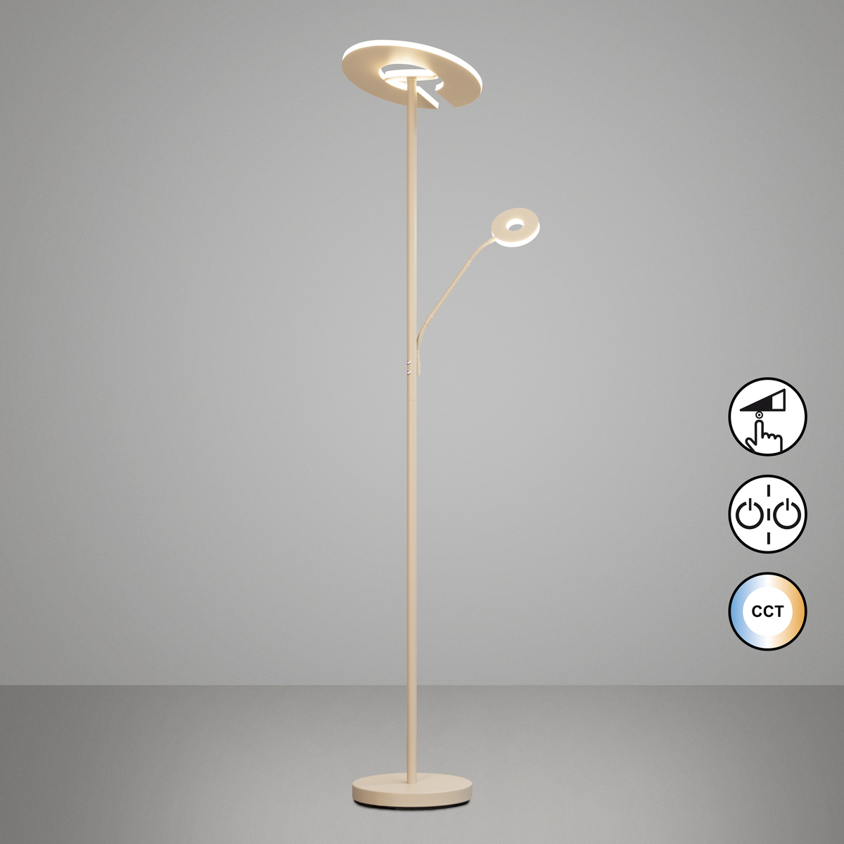 Stehleuchte-Dent-1x-LED-37-W-1x-LED-8-W-sandfarben-Abdeckglas-weiß-matt-40547-2