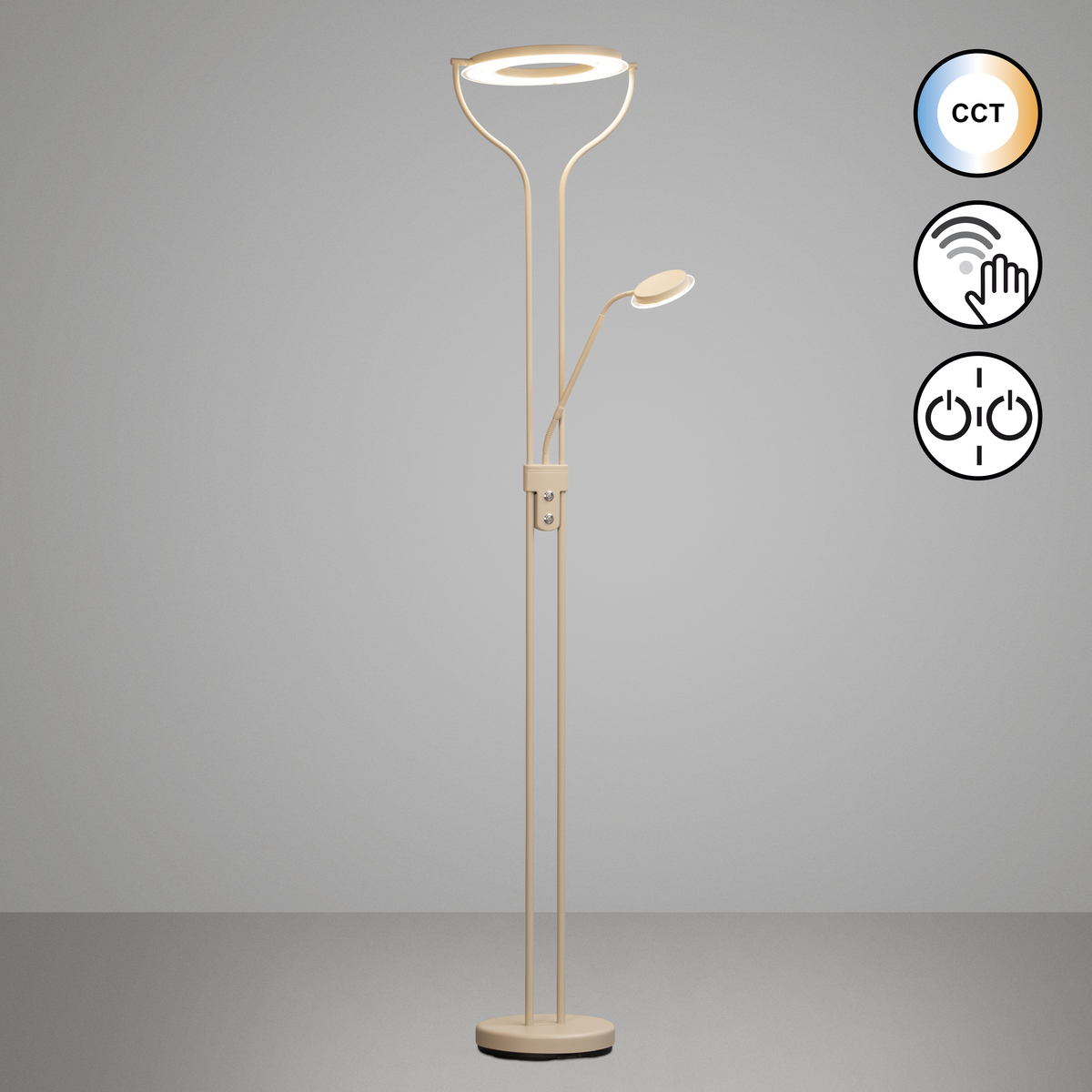 Stehleuchte-Fluter-Davos-1x-LED-3-1x-LED-6-W-sandfarben-teilsatiniert-40540-2