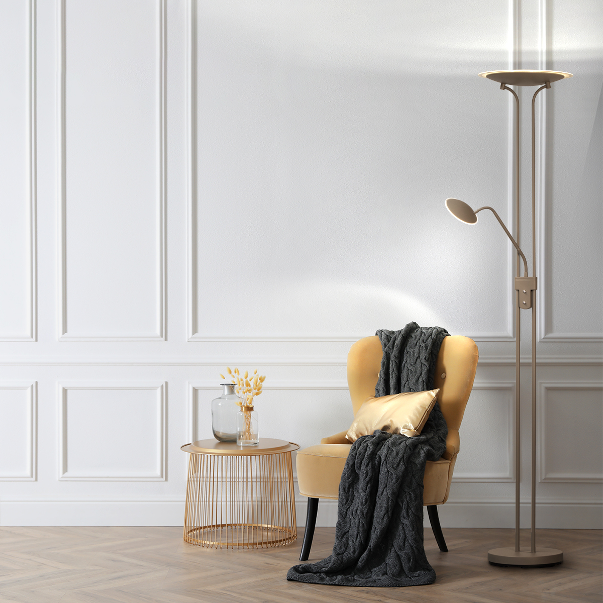 Stehleuchte-1xLED-35W-1xLED-8W-dark-greige-mit-Lesearm-40541-2