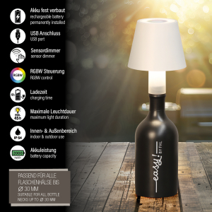 Tischleuchte-1x-LED-2-Watt-RGBW-sandweiss-Akkubetrieb-Bottle-Lamp-850841-5