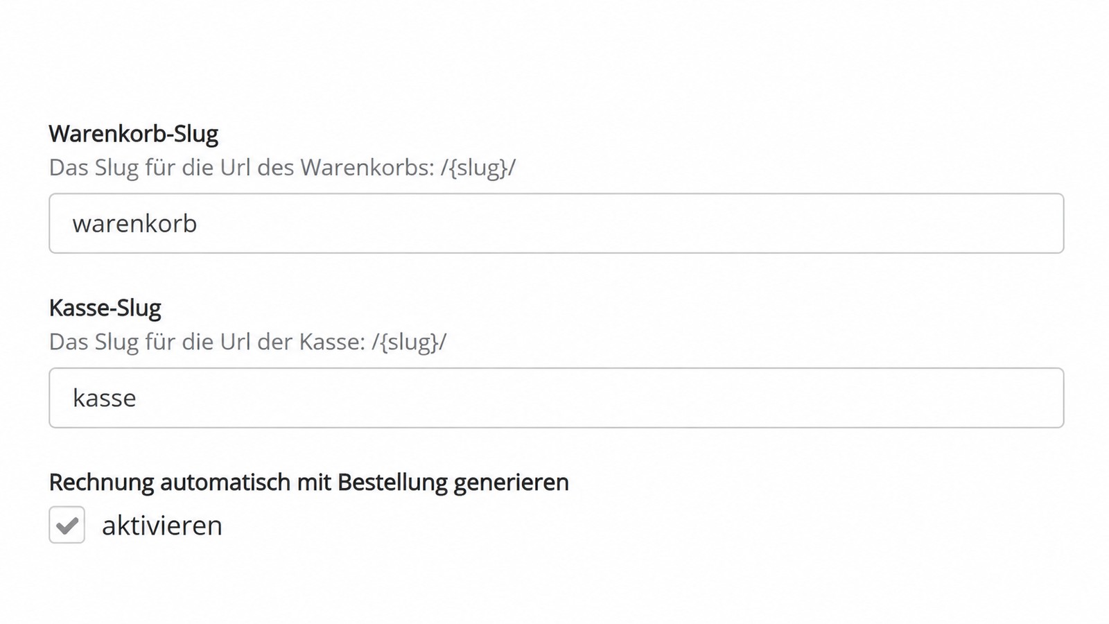 Bereinigter Peleides-Admin-Ausschnitt mit Kassen-Slug und automatischer Rechnungserzeugung