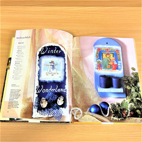 Servietten-Technilk Weihnachtszeit - Buch - Basteln - Dekorieren - Bastelbuch - Weihnachten - Tischdekoration