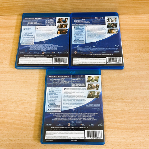 Pirates of the Caribbean - Triologie - Blu-ray - Filmklassiker - Action - 4