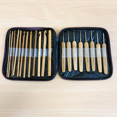 Häkelnadel-Set - häkeln - Handarbeit - Häkelnadeln - Bambus - kreativ - häkeln - 1