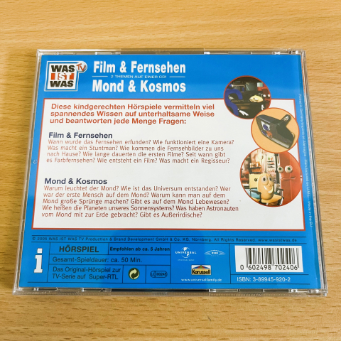 Was ist was - Film und Fernsehen - Mond und Kosmos - CD - Hörspiel - Kinder - 3