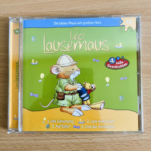 Leo Lausemaus - CD - Secondhand - 4 süsse Geschichten - Folge 14 - Hörspielspass - Kinder - 1