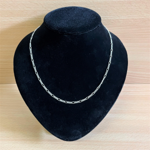 Halskette - Figaromuster - Schmuck - 925 Silber - Accessoire - 1