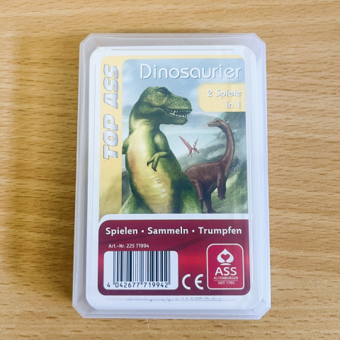 Quartett Dinosaurier - Kartenspiel für Kinder - Dinosaurier Karten - Spielen und Sammeln - Secondhand Kartenspiel - Geschenk für Dino-Fans - Lernspiel Kinder - 1