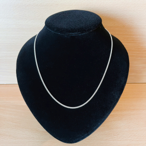 panzerkette silberfarben - halskette panzerkette stil - gliederkette - elegante kette modeschmuck - zeitlos - 1