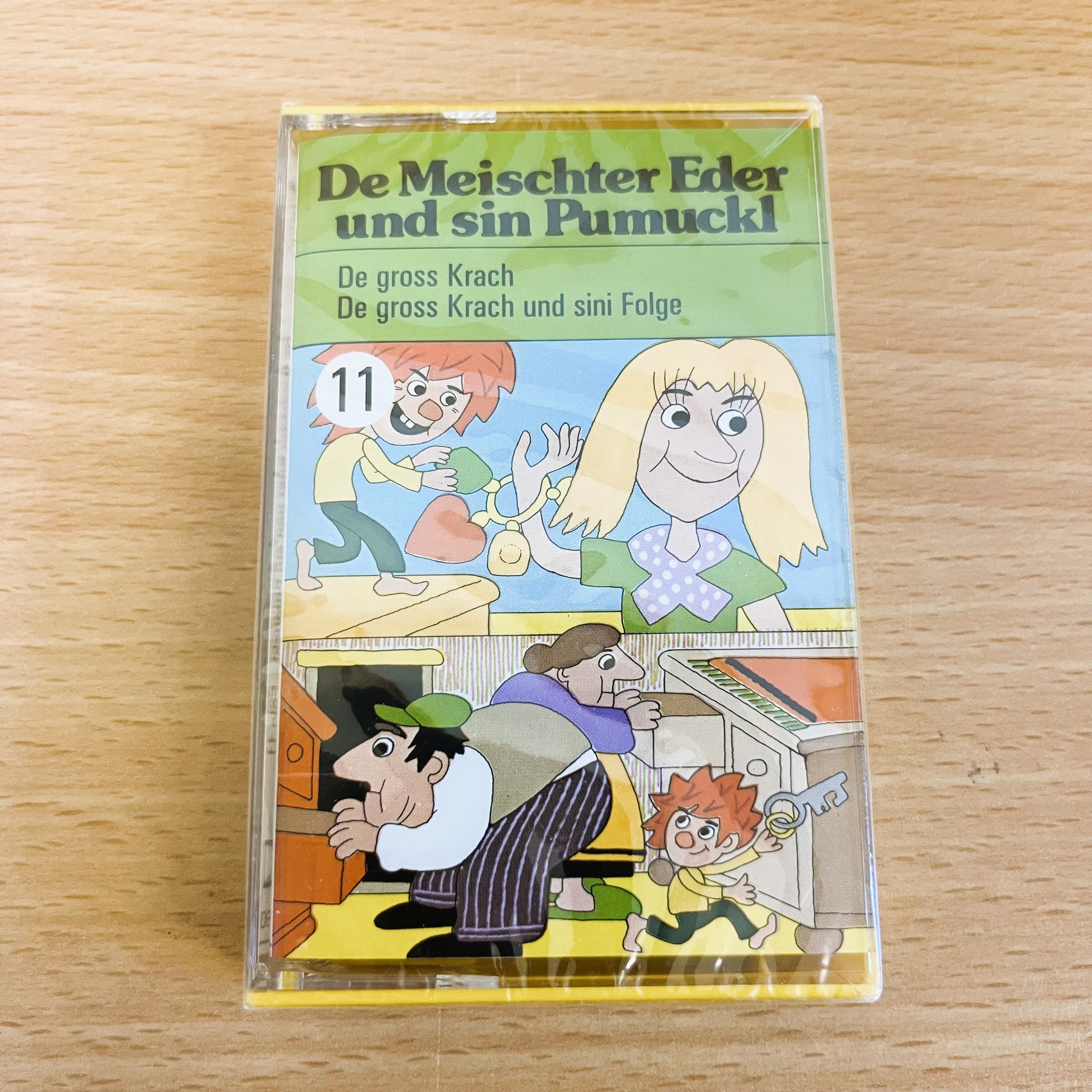 De Meischter Eder und sin-Pumuckl-Folge 11-Hörspielkassette-Neu-OVP-Ellis-Kaut-Vintage-Kassette-Deutsch-Hörspiel-Kinderhörspiel-Sammlerstück-Stereo-1