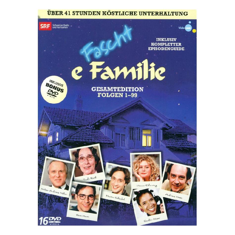 Fascht e Familie Gesamtedition - Fascht e Familie DVD Box - Schweizer Kultserie DVDs - Fascht e Familie komplette Serie - Mundart Serie Schweiz - Schweizer Comedy Serie