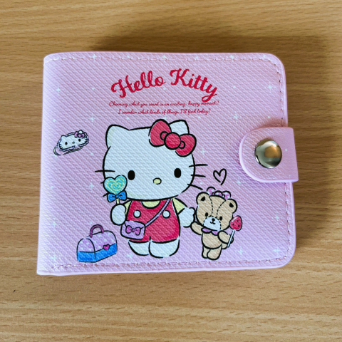 hello kitty portemonnaie druckknopf - hello kitty geldbörse kinder - rosa portemonnaie hello kitty - kinder geldbeutel - 1