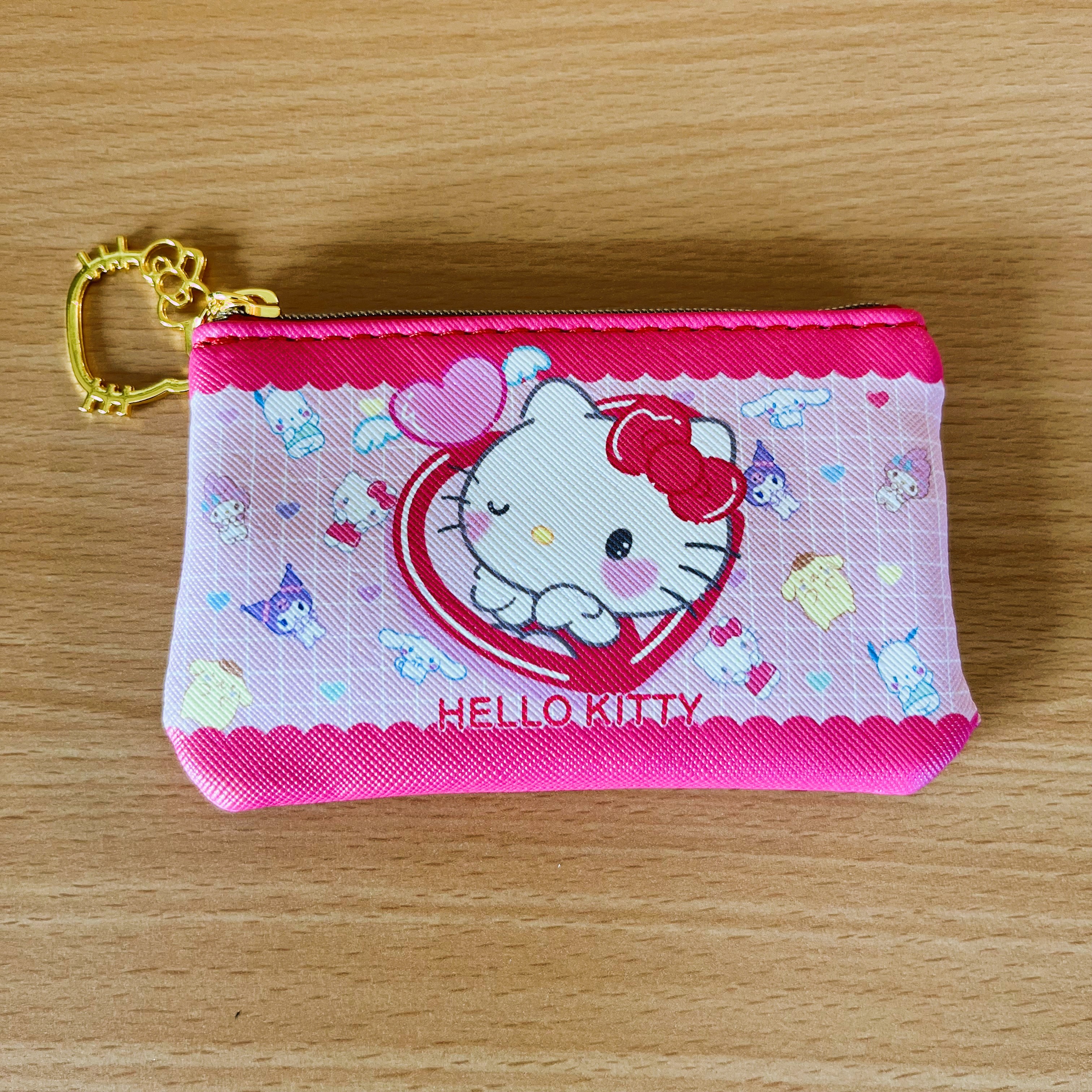 hello kitty rosa täschchen - hello kitty portemonnaie - geldbörse kinder -  geldbeutel - mini täschchen mädchen - süsses portemonnaie rosa - 1
