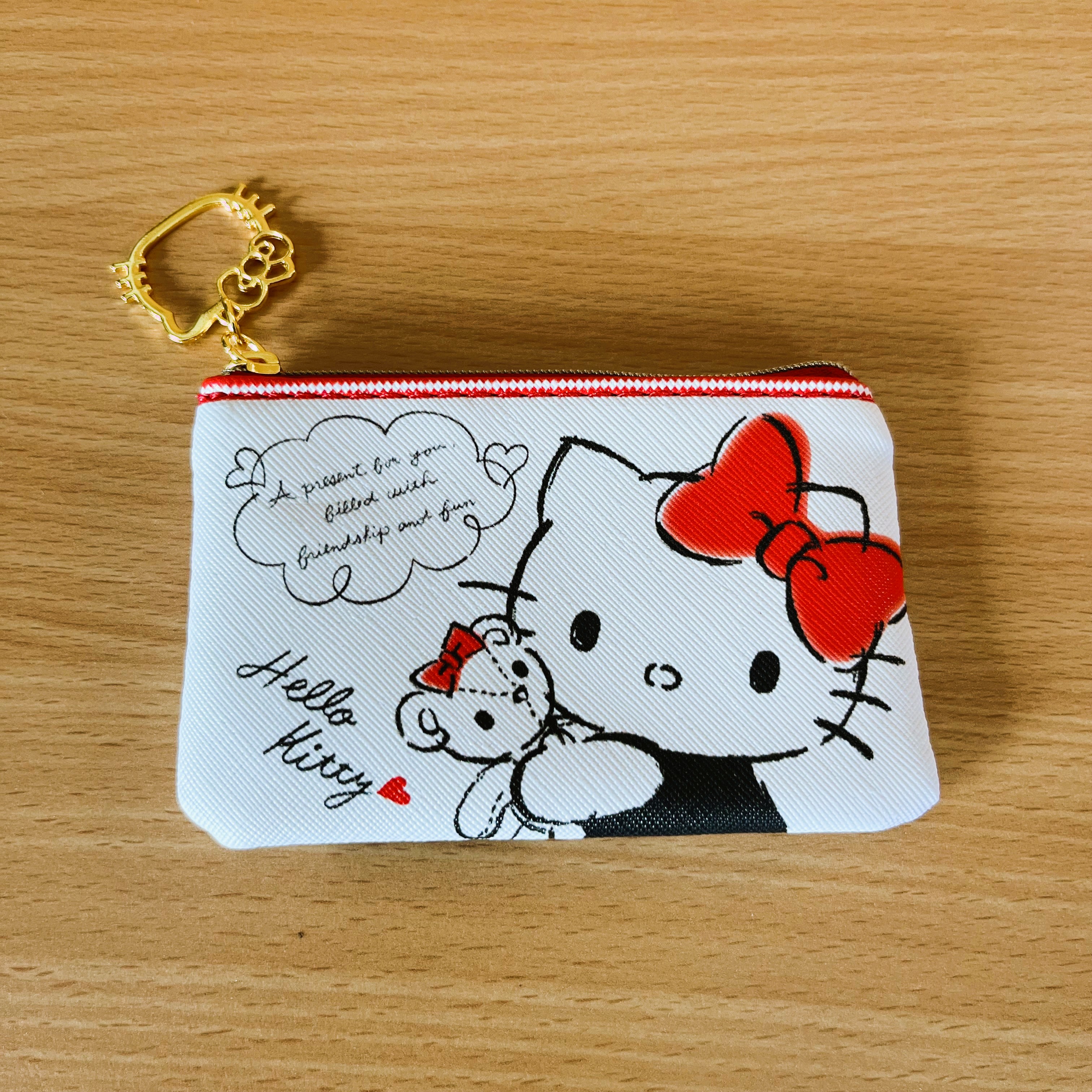hello kitty täschchen - hello kitty portemonnaie weiss - geldbörse kinder - hello kitty geldbeutel klassisch - mini täschchen mädchen - 1