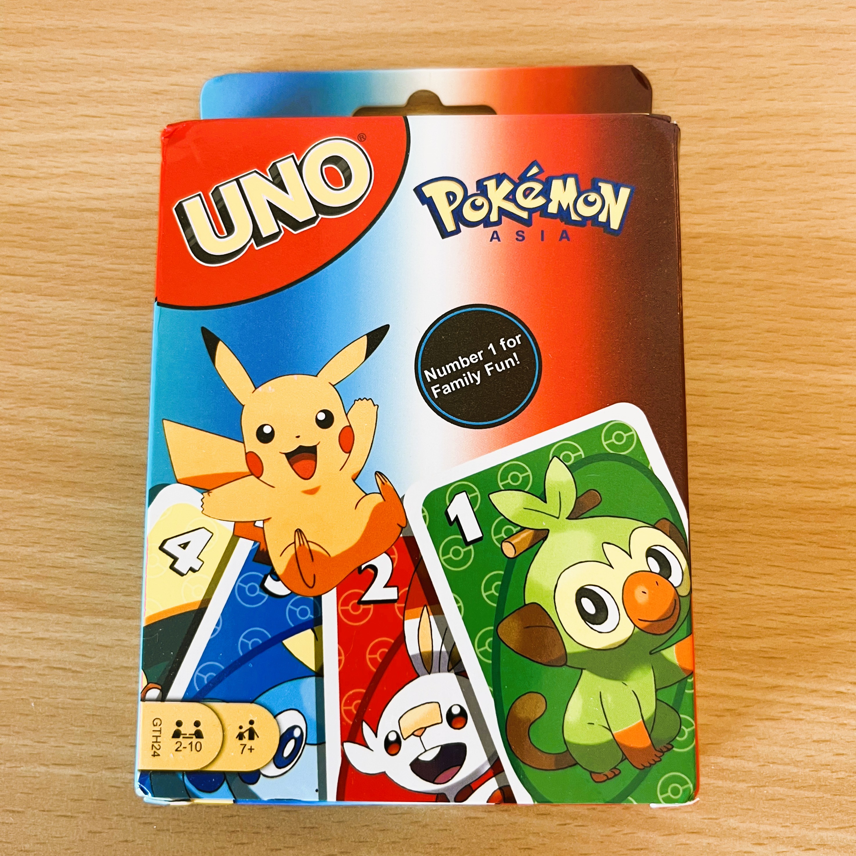 UNO, Pokémon, Pikachu, Kartenspiel, Familienspiel, Geschenk, Kinderspiel, Retro, Spielabend, Kartenset, Englisch, Gesellschaftsspiel, Spielspass - 1