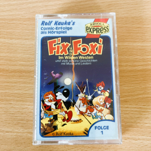 Fix und Foxi Kassette - Kinderhörspiel - Wilden Westen Hörspiel - Comic Klassiker - Musik Hörspiel - Rolf Kauka - Retro Kassette - Kinder Kassette - Hörspiel Klassiker - 1
