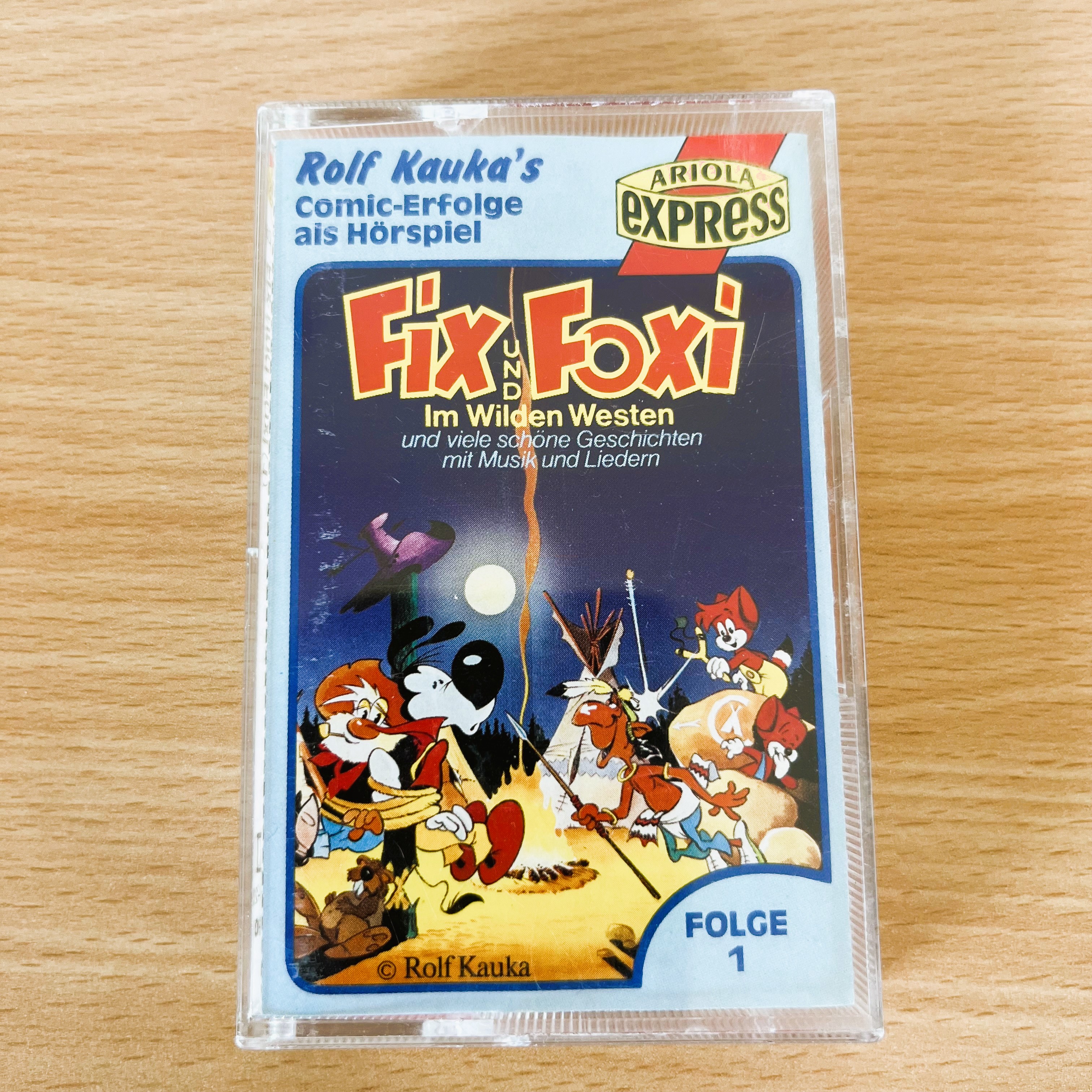 Fix und Foxi Kassette - Kinderhörspiel - Wilden Westen Hörspiel - Comic Klassiker - Musik Hörspiel - Rolf Kauka - Retro Kassette - Kinder Kassette - Hörspiel Klassiker - 1