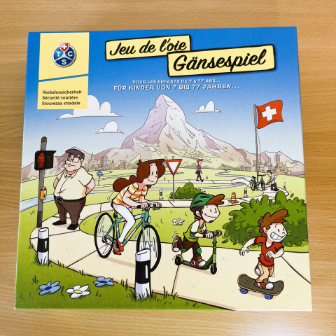Gänsespiel - TCS - Verkehrssicherheit - Gesellschaftsspiel - Familienspiel - Kinderspiel - Brettspiel - Spieleabend - Schweiz - Fragekarten - Kinder ab 7 Jahr - 1