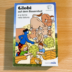 Globi auf dem Bauernhof - Quartett - Swissmilk - Kartenspiel - Kinderkarten - Familienspiel - Lernspiel - Bauernhoftiere - Globi Spiel - Kinderunterhaltung - 1