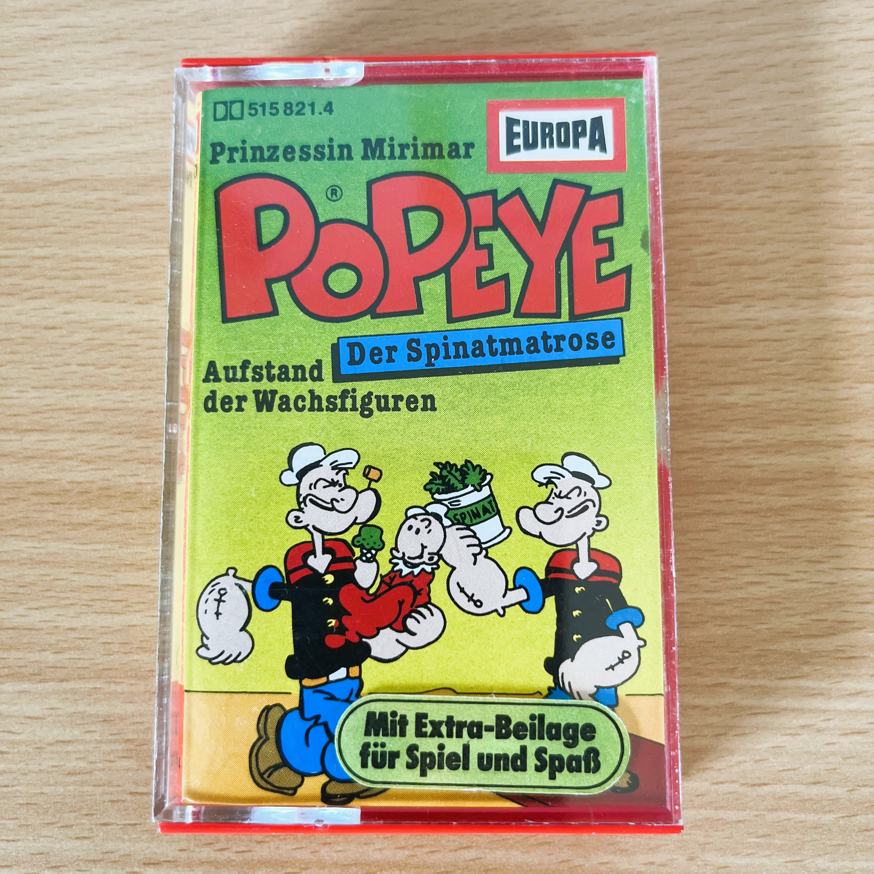 Popeye Kassette - Retro Hörspiel - Kinderhörspiel - Vintage Kassette - Popeye Sammler - Spinatmatrose - Comic Hörspiel - Hörspielkassette - Nostalgie - Retro Kinderkassette - 1