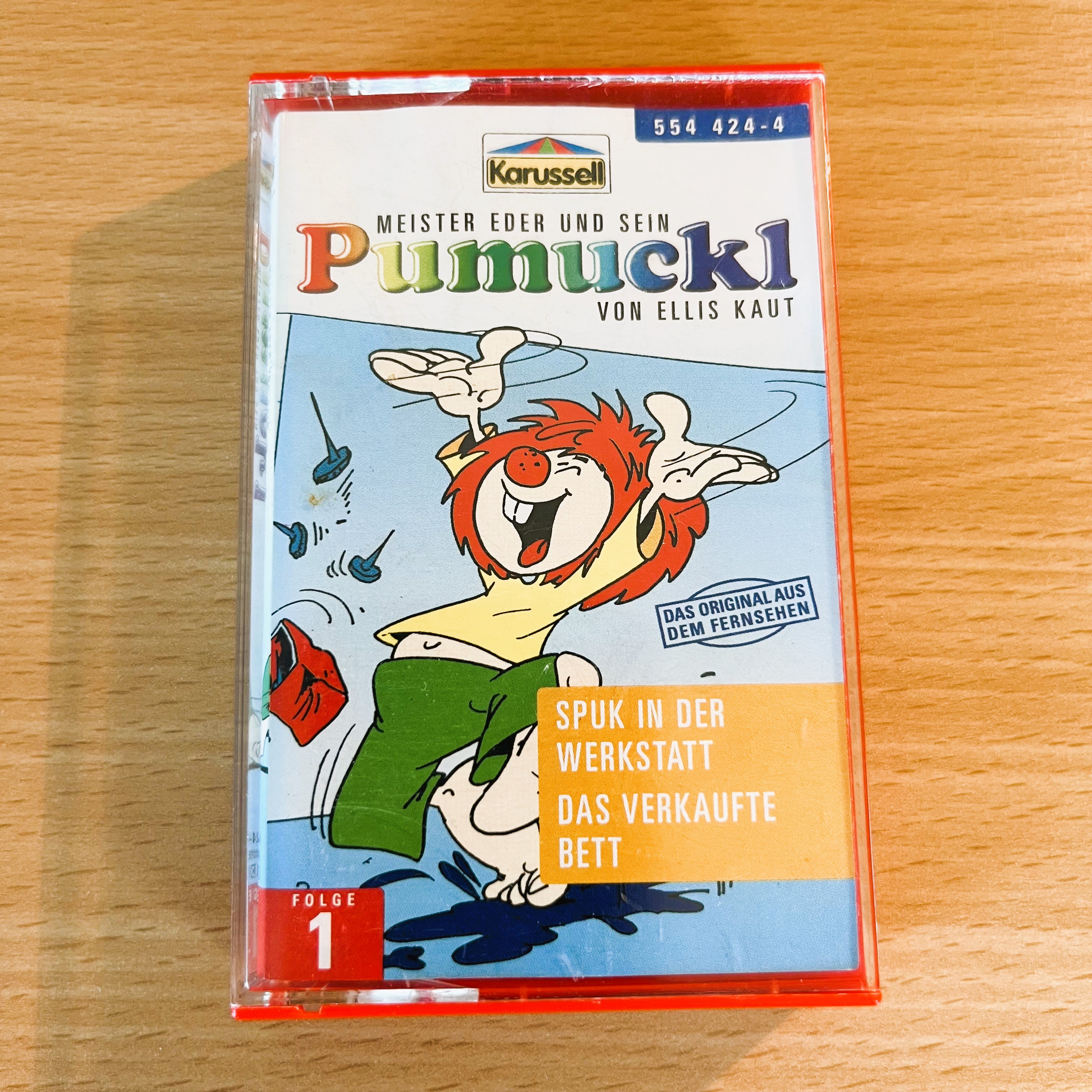 Pumuckl-Kassette-Meister-Eder-Hörspiel-Folge1-Ellis-Kaut-Spuk-in-der-Werkstatt-verkauftes-Bett-TV-Original-Kinderhörspiel-Nostalgie-Secondhand-Kultserie-1