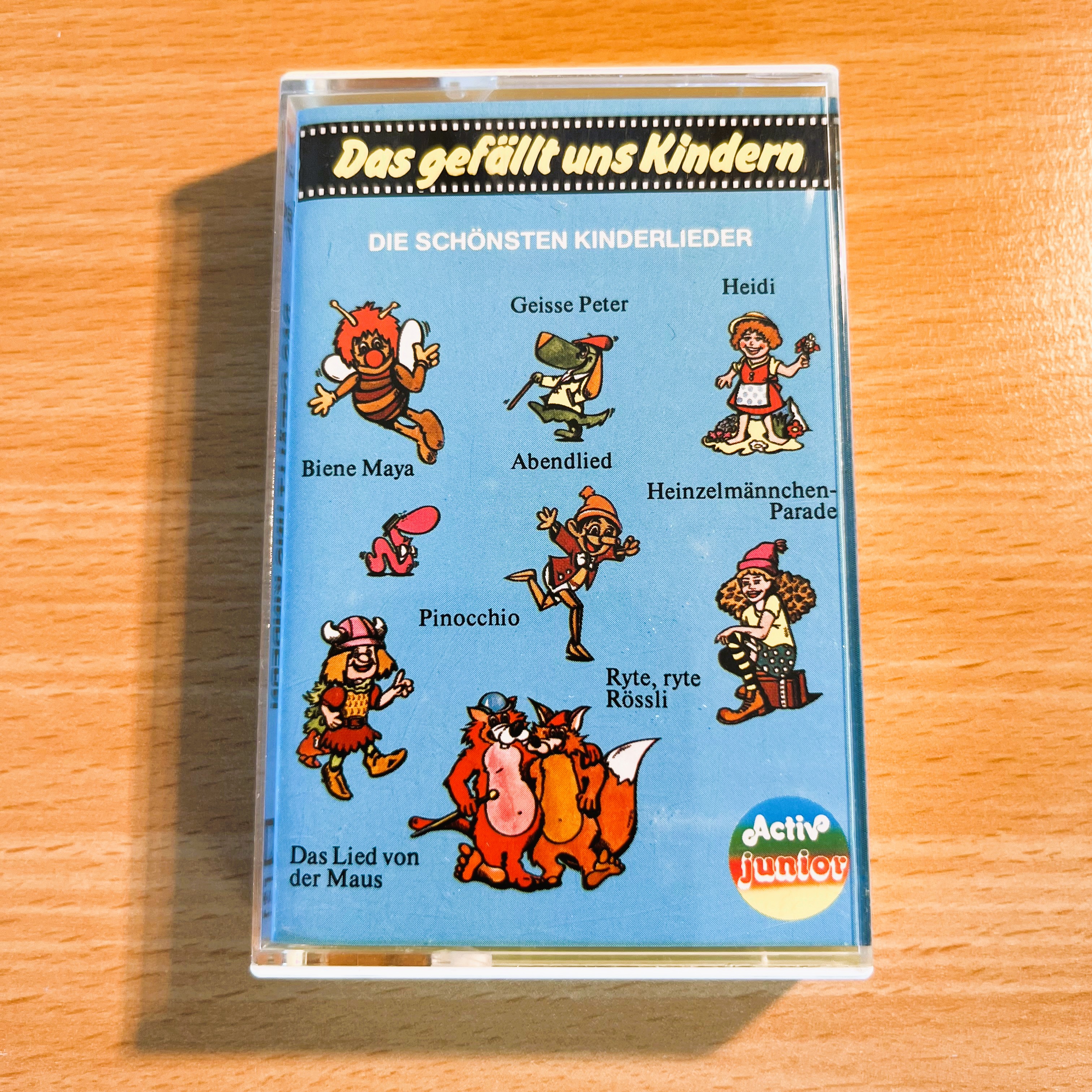 die schönsten kinderlieder - kassette - kinderlieder - heidi - biene-maya - pinocchio - kinderklassiker - kindermusik - mitsingen - hörspielkassette - nostalgie- 1