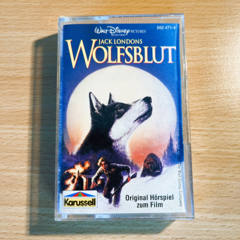 jack londons wolfsblut - kassette - hörspielkassette - walt disney - original hörspiel - abenteuer-geschichte - kinderhörspiel - wolf - filmhörspiel - klassiker - nostalgisch - 1
